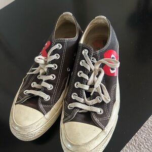 Comme des Garcons PLAY Black and Red Sneakers